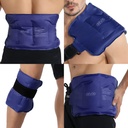 REVIX Ice Pack for Injuries Reusable Gel for Lower Back, Cold Packs for Back Hombro, Elbow, Hip, Leg, Wrap Around Entire Knee, Soft Cold Compres,16 × 9" Navy