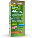 Alivio de Alergia para Niños GoodSense, Hidrocloruro de Cetirizina Solución Oral 1 mg/mL, Bubble Gum Flavor, Dye Free, Sugar Free, 4 Fluid Ounce