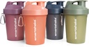 Smartshake Protein Shaker Bottle for Protein Mixes - 4 Pack - 13.5 oz Silencio Leak Proof Shaker Cups for Protein Shakes ← Blender Bottle Shaker ← Protein Shaker Bottle Pack ← BPA Free Shaker – Multicolor
