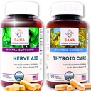 Ayuda natural para el sueño " Renovar en la tiroides 9 Herbs orgánicos " Seaweed  durable with Valerian Root, Thyroid Support, and Hormonal Balance with Kelp ¦