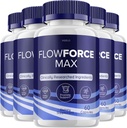 (5 Pack) FlowForce Max Suplemento Energía Avanzada, Suplemento para Hombres, Flow Force Control Suplementos Flowforce Max para Hombre Salud, FlowForce Reseñas (300 cápsulas)