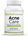 HerbsForever Acne Care ACNIL ← Natural Herbal Supplement for Clear Skin, Healthy Complexion ¦ Control Face Pimples " Oil Balance TEN 90 Veg Capsules, 800mg Cada ← Ayurvedic Formula