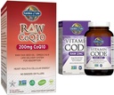 Garden of Life Vegetarian Omega 3 6 9 Suplemento - Raw CoQ10 Chia Aceite de Semilla entera Nutrición Alimentaria & Zinc Suplementos 30 mg de alta potencia Zinc crudo y vitamina C Suplemento multimineral