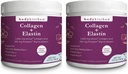 Colágeno de cocina corporal y 250 mg Elastin Suplemento de Ayuda Signos de envejecimiento, Apoyo Salud de la piel " Elasticidad, Menos arrugas, Polvo Desarmado, Sin sabor, Sin olor, Sin color, 30 Actuaciones (2 Pack)